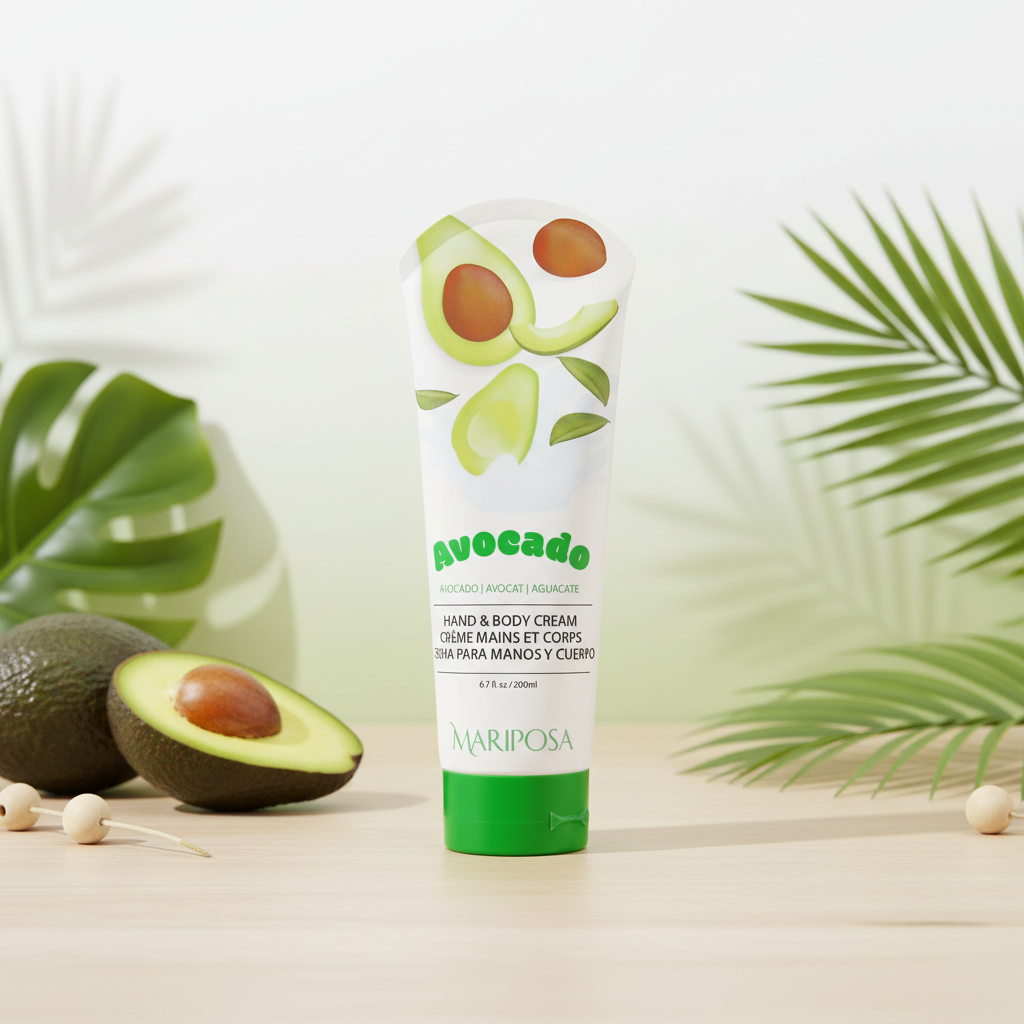 Mariposa Avocado Hand & Body Cream - Deep Moisturizing Lotion (6.7 fl oz)