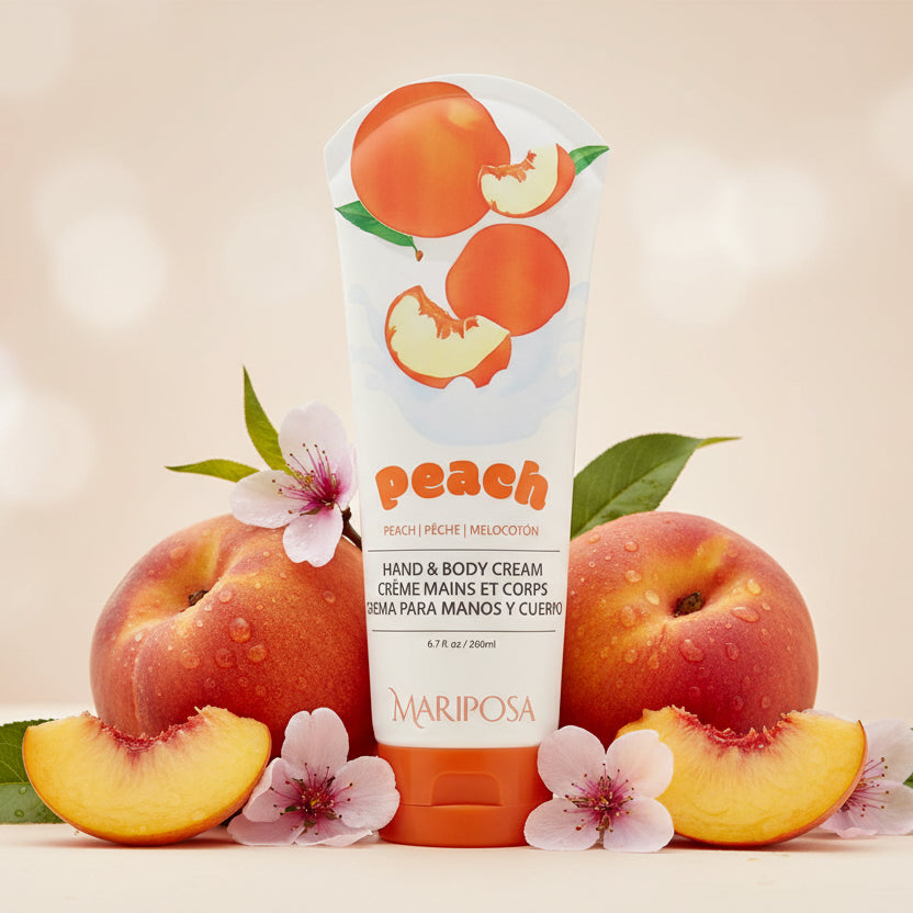 Mariposa Peach Scented Hand & Body Cream - 6.7 fl oz (200ml)