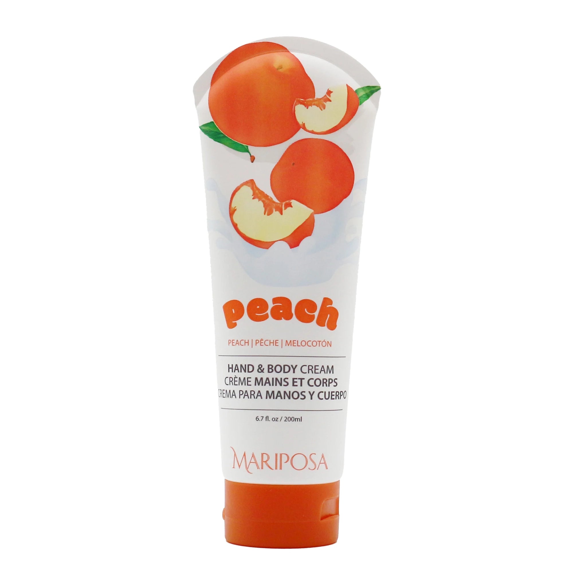 Mariposa Peach Scented Hand & Body Cream - 6.7 fl oz (200ml)