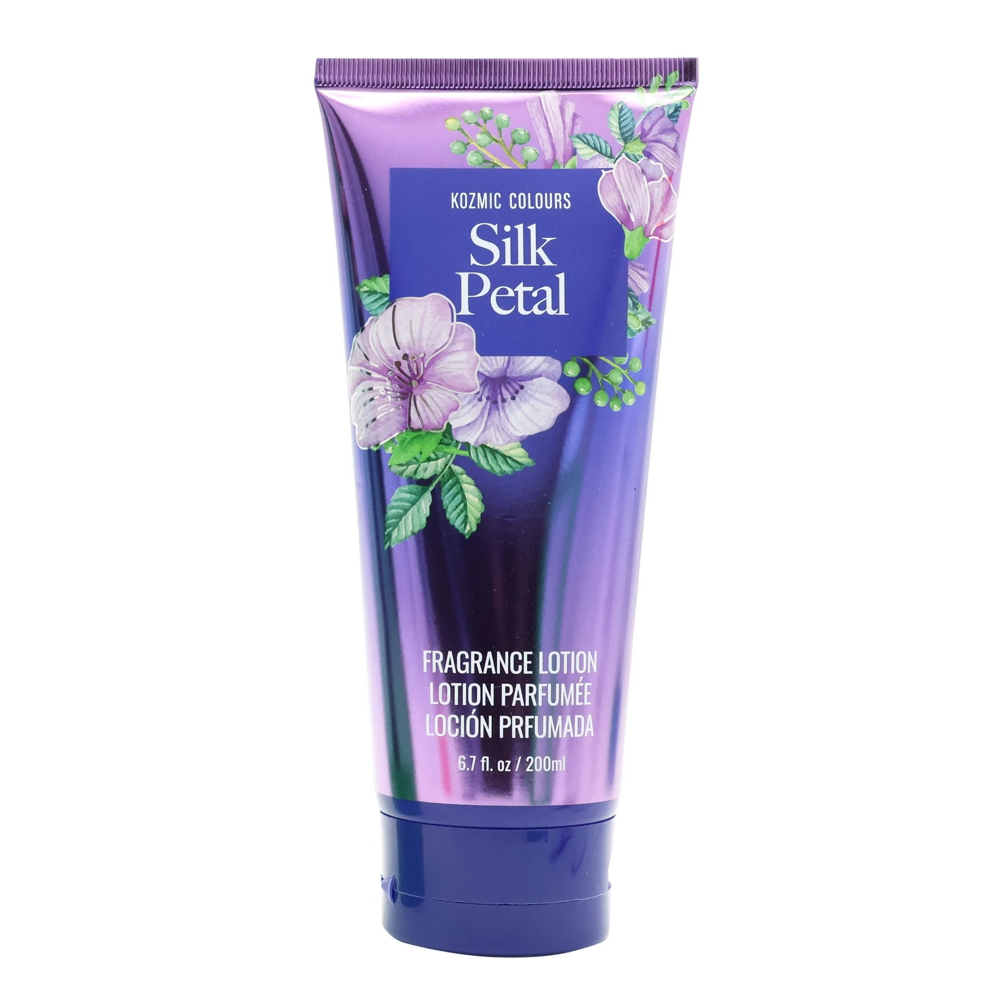 Kozmic Colours Silk Petal Fragrance Lotion – Luxurious Floral Body Moisturizer (6.7 fl. oz / 200ml)