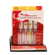 Kozmic Colours "Kiss More" 4-Piece Lip Oil Set – Hydrating & Plumping Gift Set (84157-B)
