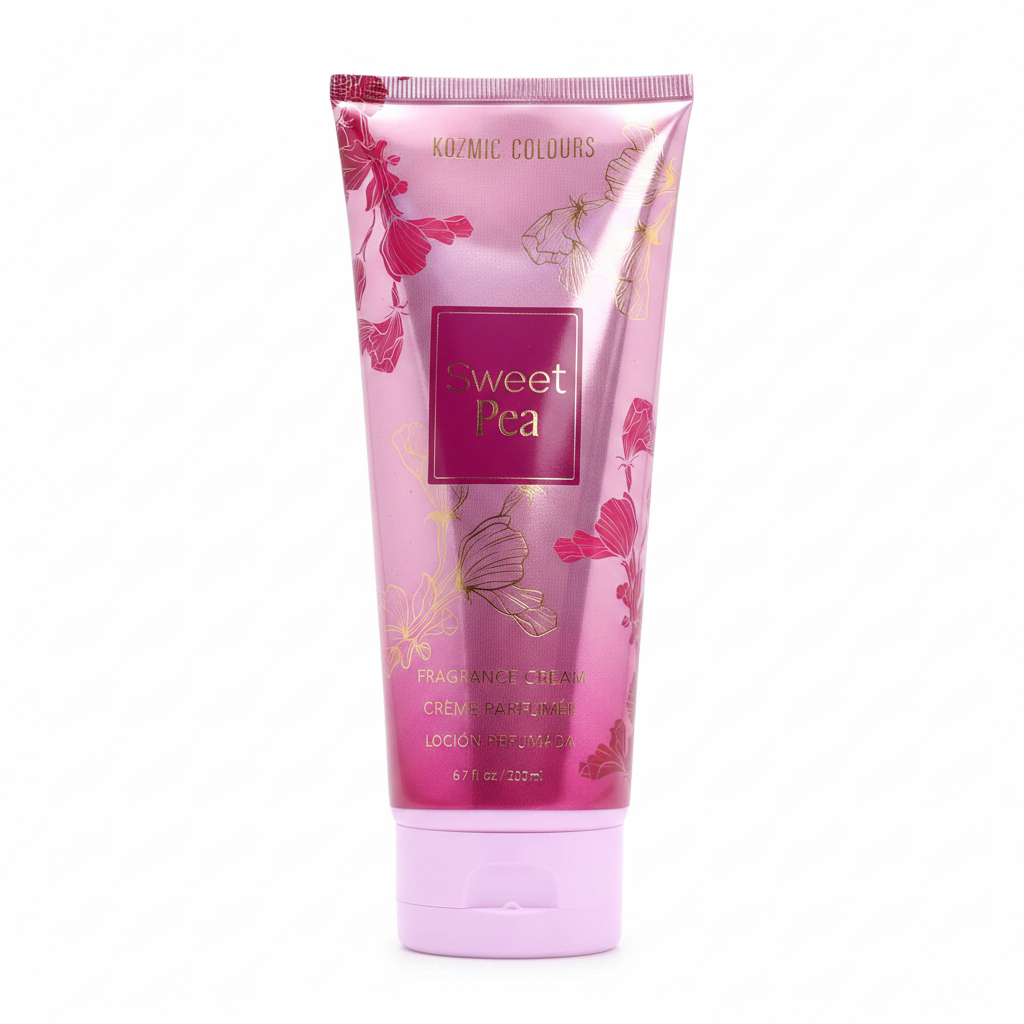 Kozmic Colours Sweet Pea Fragrance Body Cream – 200ml