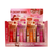 Kozmic Colours Cherry Bomb 2-in-1 Lip & Cheek Tint Display Set - 4 Shades
