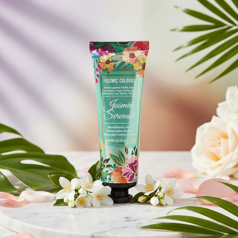 Kozmic Colours Jasmine Serenade Hand & Body Cream 24pc Display