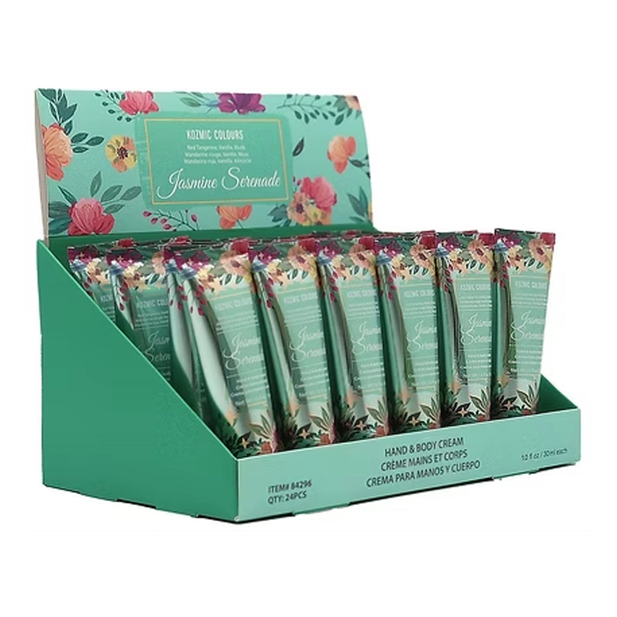Kozmic Colours Jasmine Serenade Hand & Body Cream 24pc Display