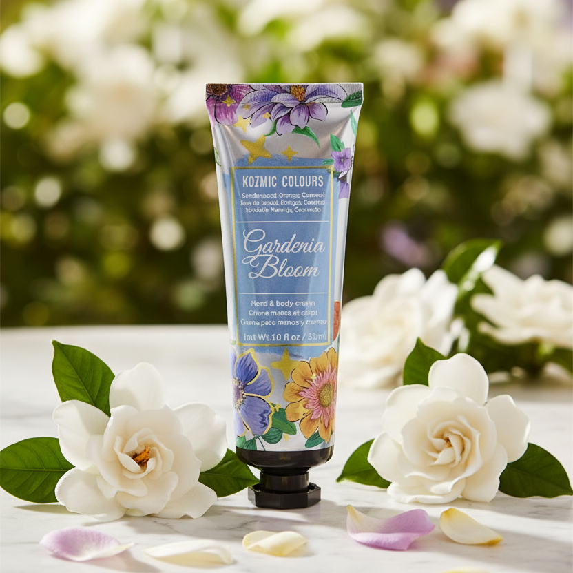 Kozmic Colours Gardenia Bloom Hand & Body Cream Display Set (24-Pack)