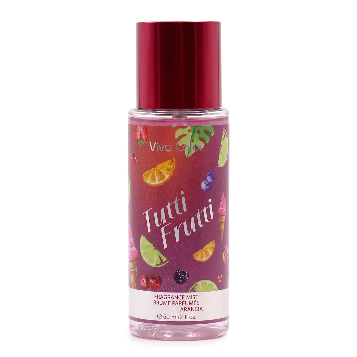 Viva Color Tutti Frutti Fragrance Mist – Fruity Scented Body Spray, 50 mL / 1.7 fl oz