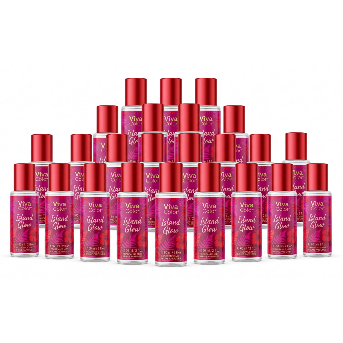Viva Color Island Glow Fragrance Mist – Tropical Floral Body Spray, 60ml / 2 fl oz