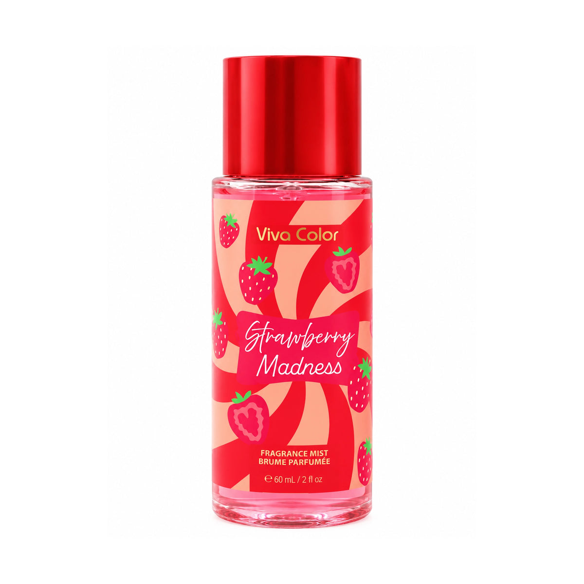 Viva Color Strawberry Madness Fragrance Mist – Strawberry Scented Body Spray, 60ml / 2 fl oz