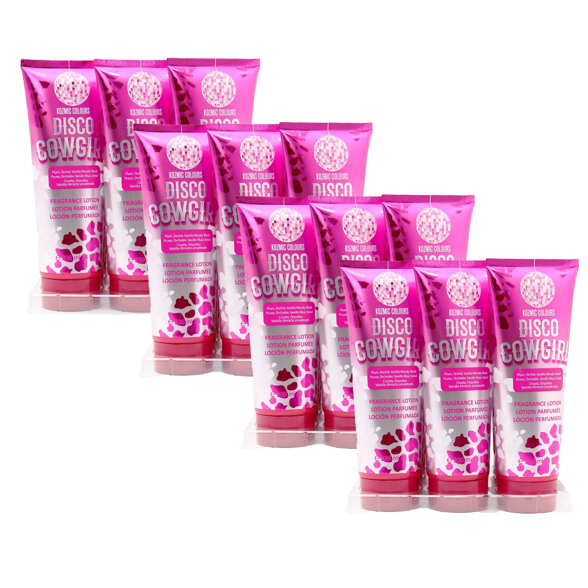 Kozmic Colours Disco Cowgirl Fragrance Lotion - Plum & Vanilla Woody Musk (236ml)
