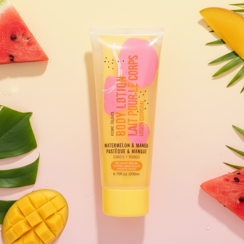Kozmic Colours Watermelon & Mango Ice Cream Texture Body Lotion (200ml)