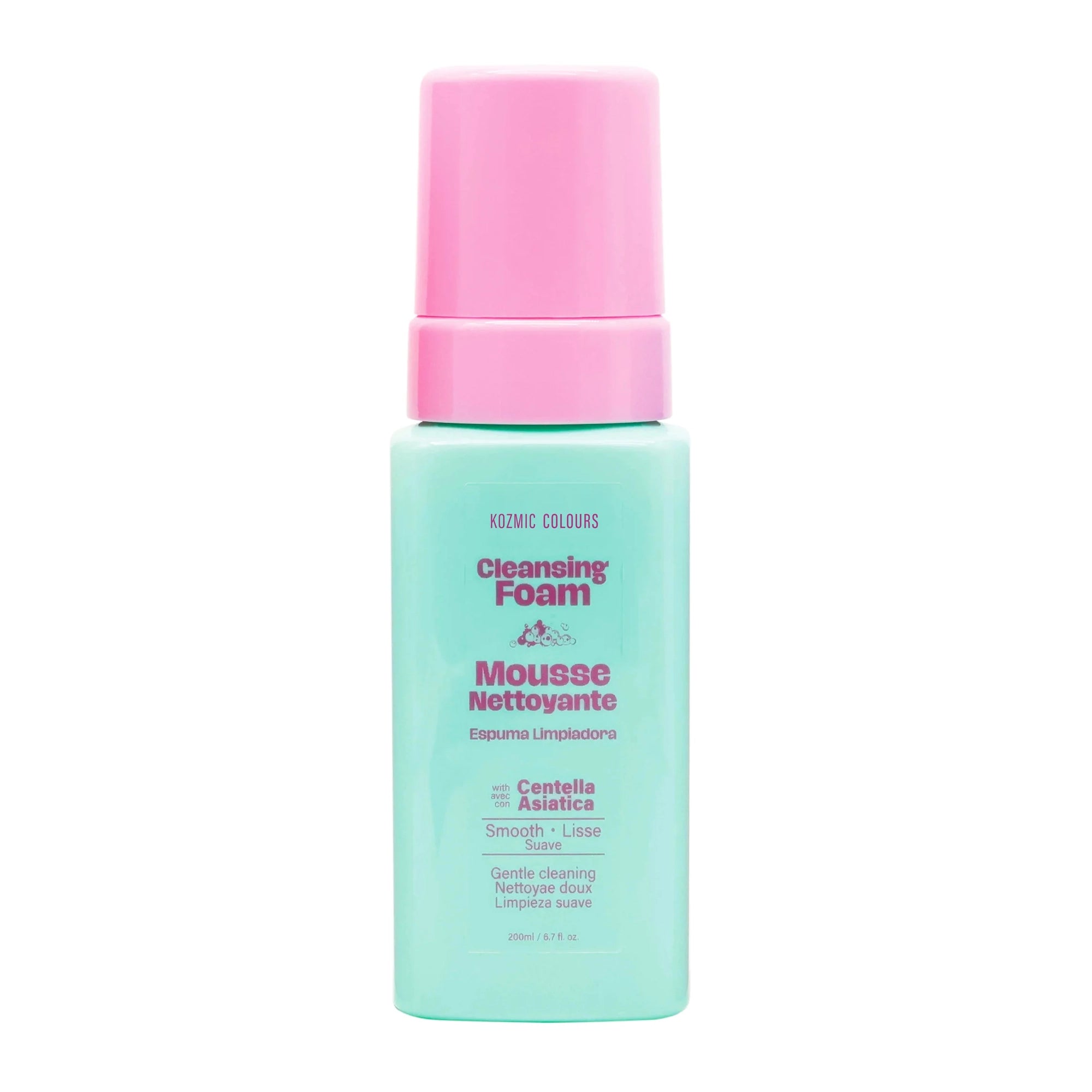 Kozmic Colours Gentle Cleansing Foam with Centella Asiatica – 200ml (84553)