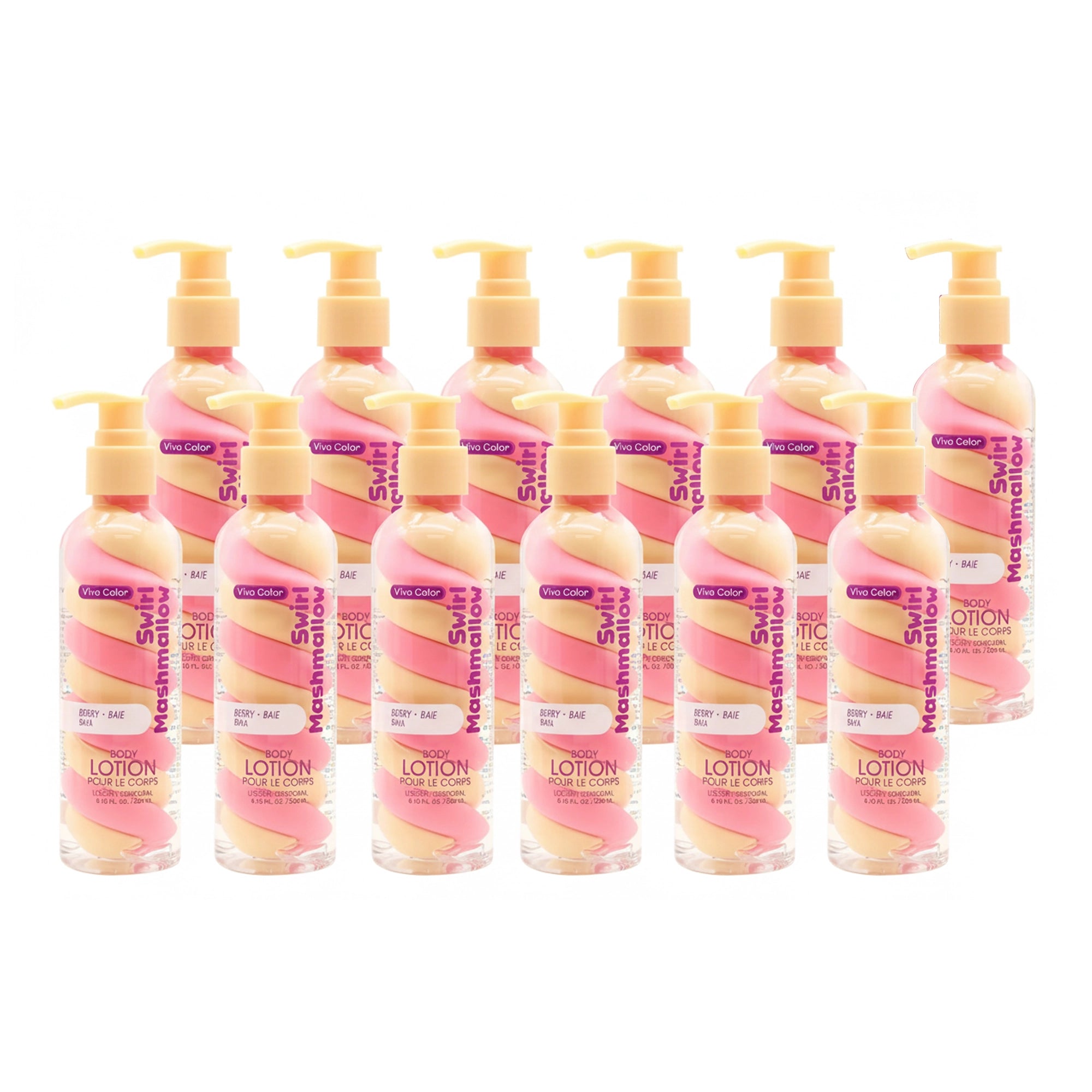 Viva Color Swirl Marshmallow Berry Body Lotion (200ml) – Sweet & Hydrating Skin Care