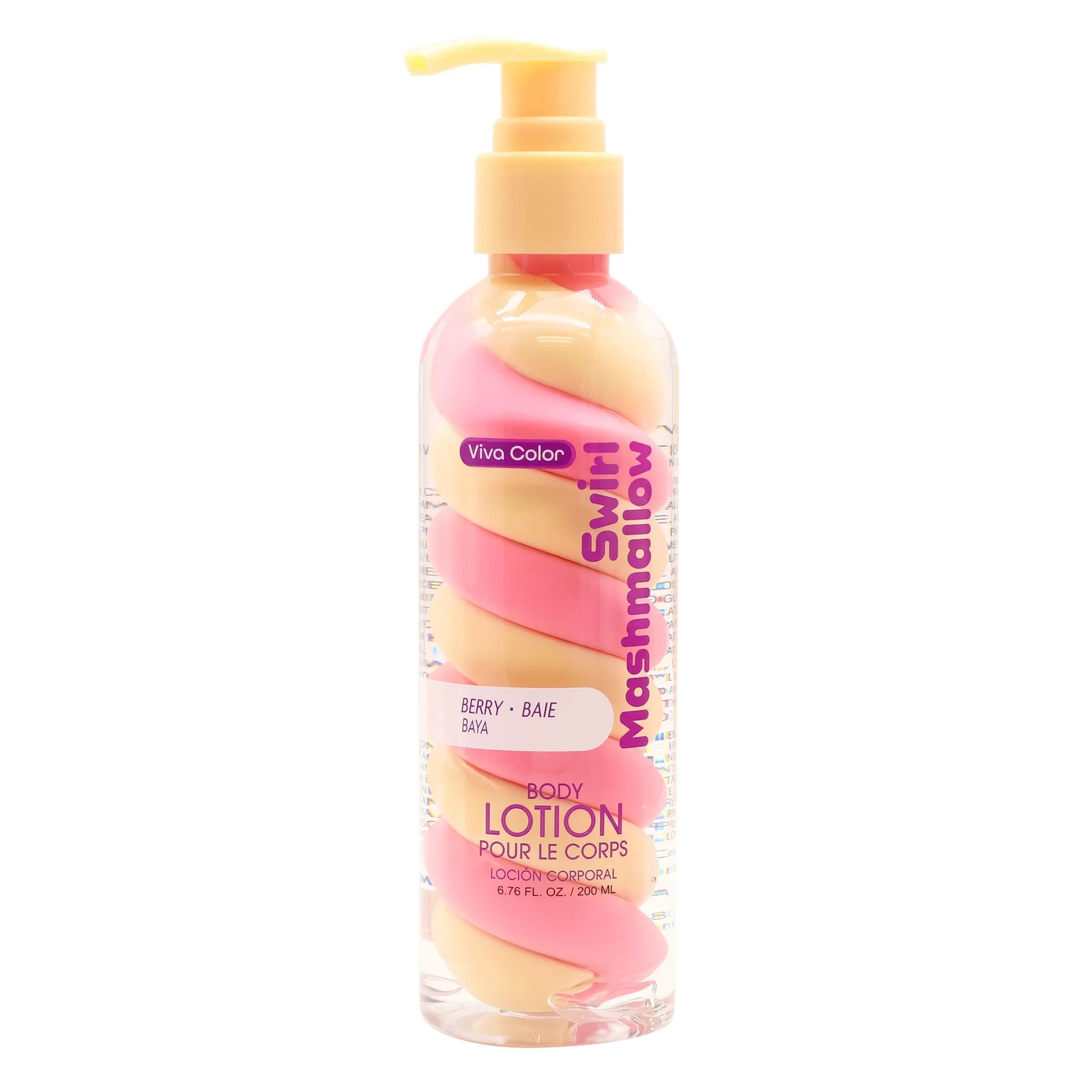Viva Color Swirl Marshmallow Berry Body Lotion (200ml) – Sweet & Hydrating Skin Care