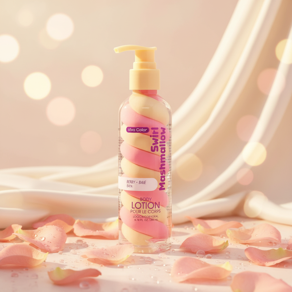 Viva Color Swirl Marshmallow Berry Body Lotion (200ml) – Sweet & Hydrating Skin Care