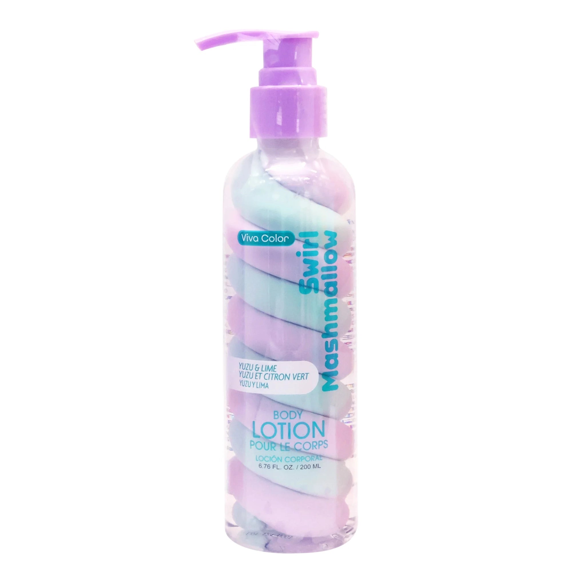 Viva Color Swirl Marshmallow Body Lotion – Yuzu & Lime (200ml)