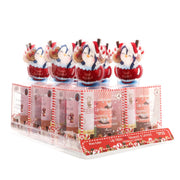 Viva Color "Sweet Holidays" Penguin Cocoa Mug 4-Piece Lip Balm Gift Set – Festive Flavor Assortment 6-Pack Counter Display Box