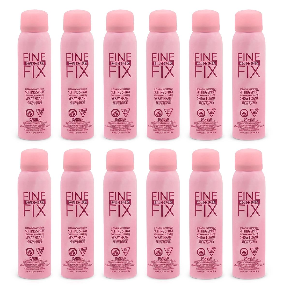 Kozmic Colours Fine Fix Setting Spray – Ultra-Fine Waterproof Makeup Fixing Spray, 150ml / 5.07 fl oz