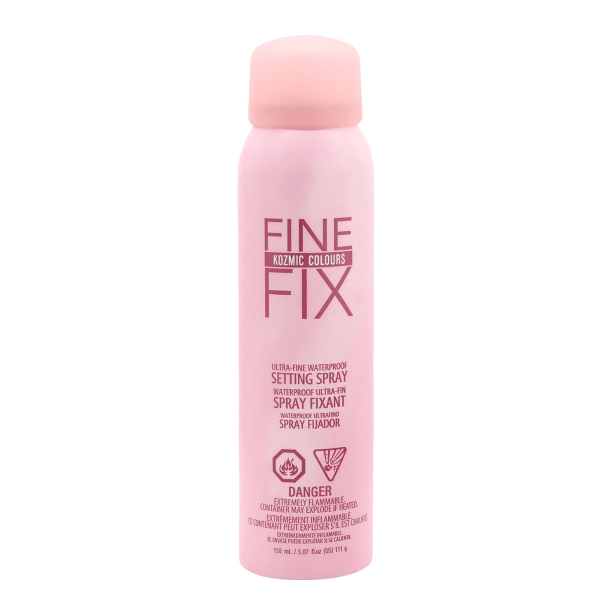 Kozmic Colours Fine Fix Setting Spray – Ultra-Fine Waterproof Makeup Fixing Spray, 150ml / 5.07 fl oz