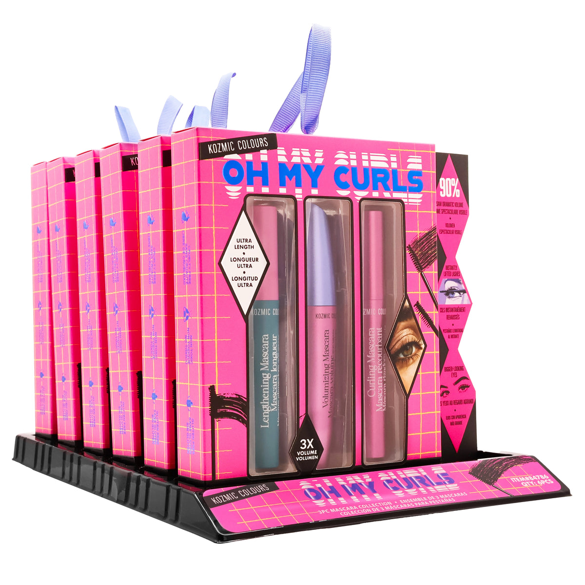 Kozmic Colours "Oh My Curls" 3-Piece Mascara Collection Set