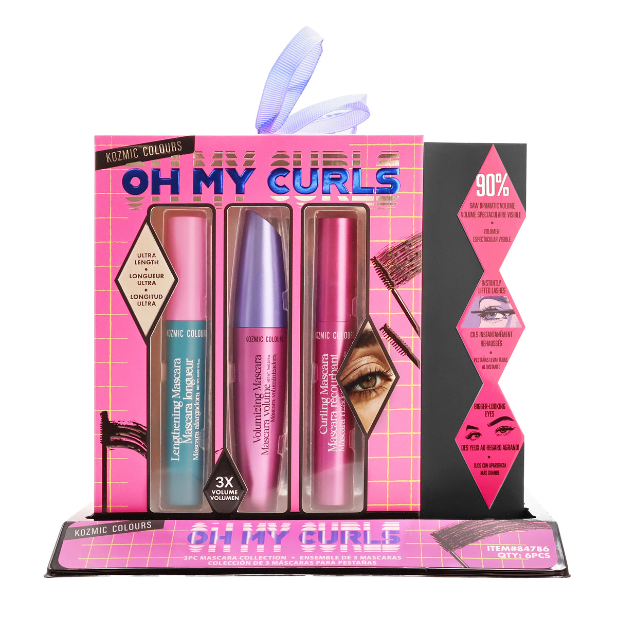 Kozmic Colours "Oh My Curls" 3-Piece Mascara Collection Set