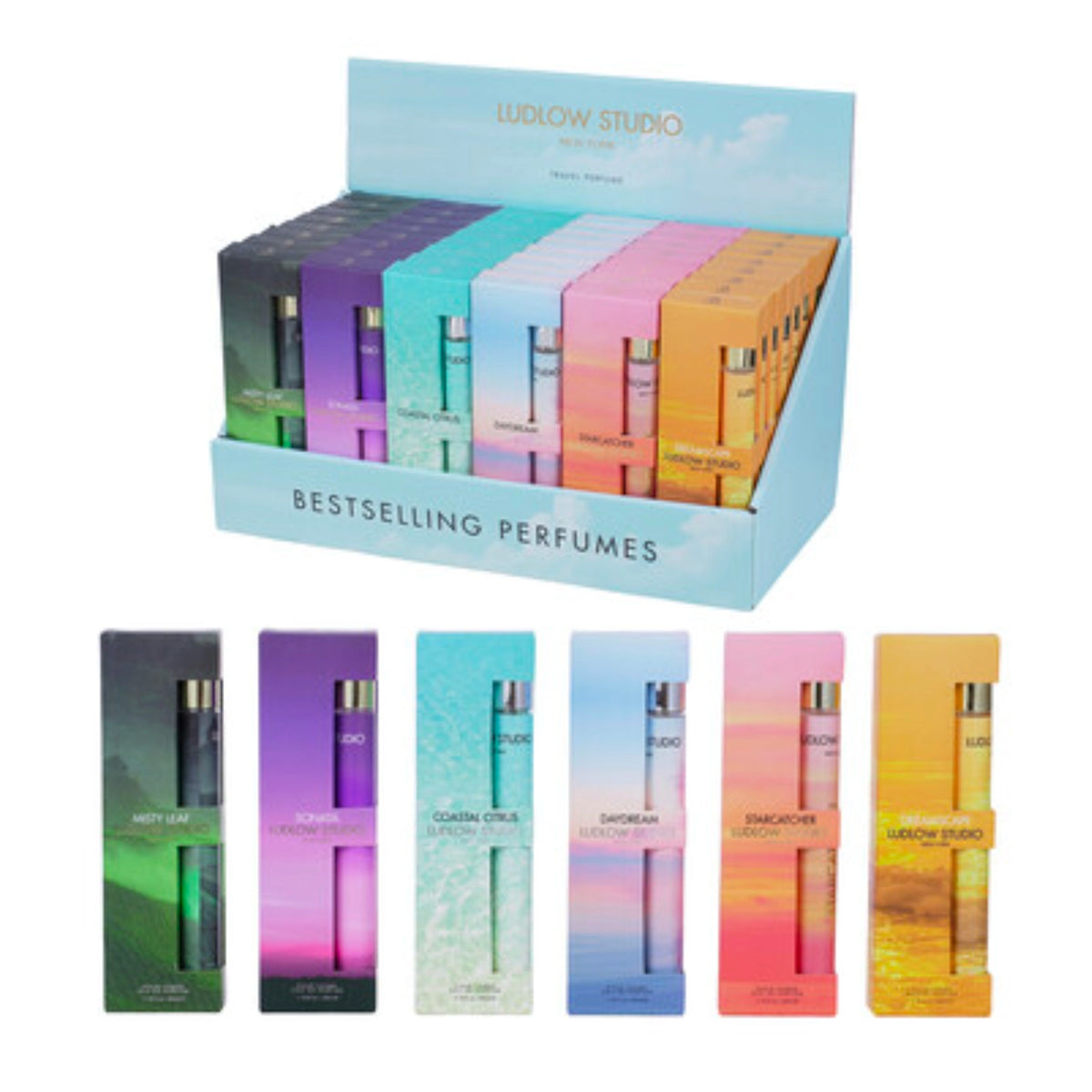 LUDLOW STUDIO Travel Perfume for Women (35ml / 1.18 oz) – Bestselling Fragrance Pocket Spray Assortment