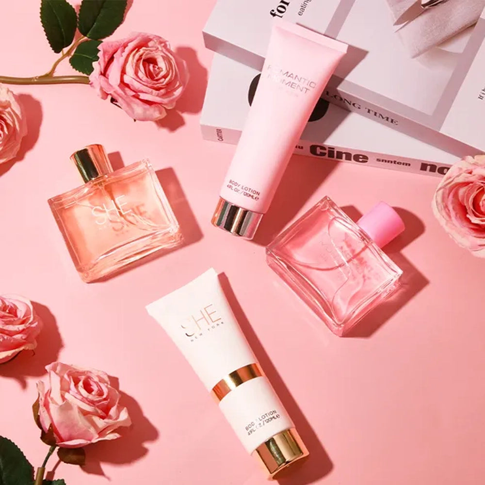 Romantic Moment 4-Piece Women’s Fragrance & Body Care Gift Set MSA88434