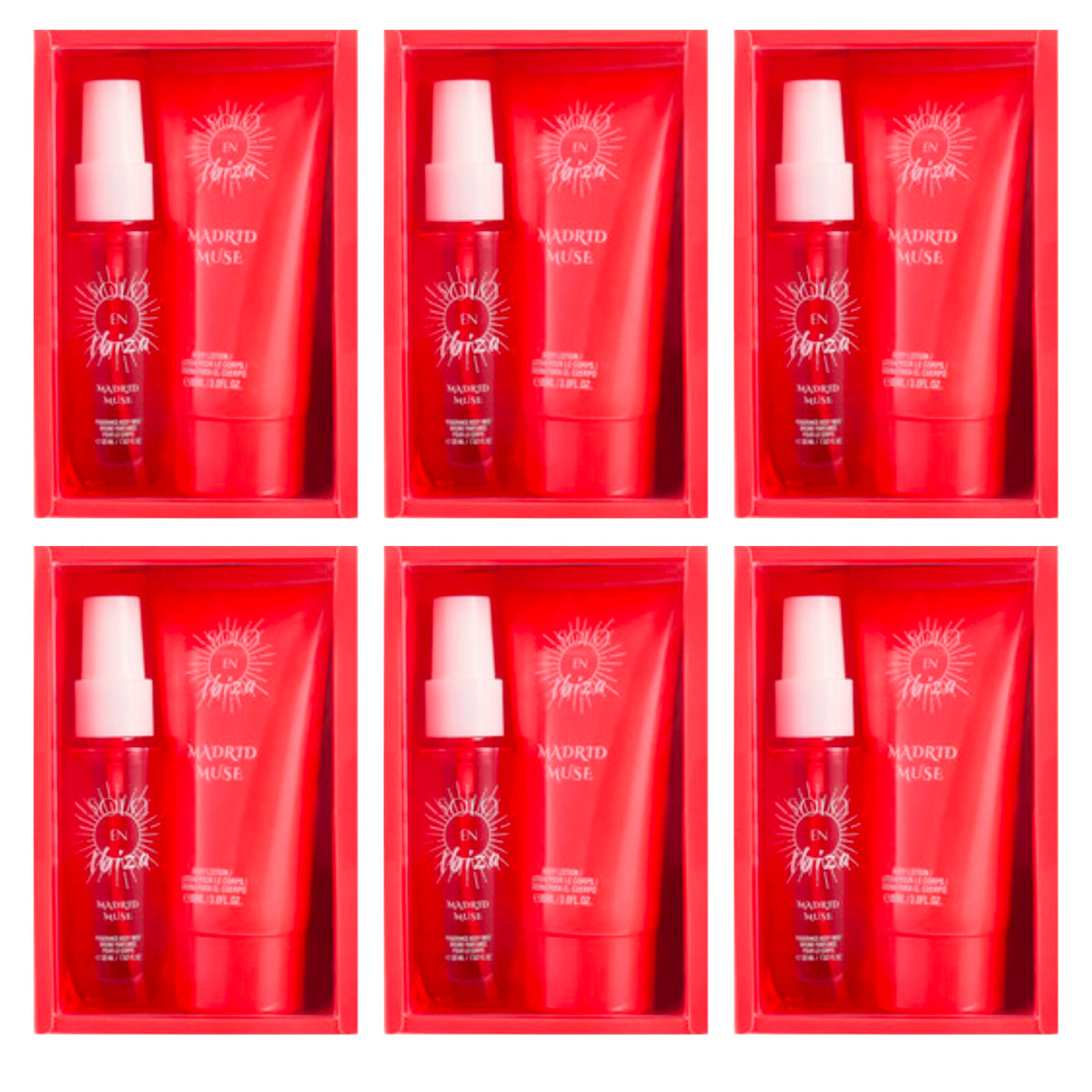 Solo En Ibiza Madrid Muse Women's 2-Piece Mini Body Care Gift Set – Body Mist (1.02 fl oz / 30ml) & Body Lotion (3 fl oz / 88ml)