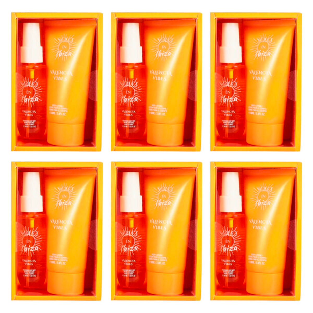 Solo En Ibiza Valencia Vibes Women's 2-Piece Mini Body Care Gift Set – Body Mist (1.02 fl oz / 30ml) & Body Lotion (3 fl oz / 88ml)