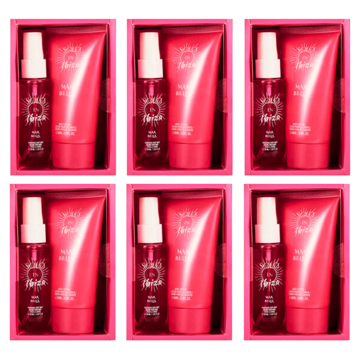 Solo En Ibiza Marbella Women's 2-Piece Mini Body Care Gift Set – Body Mist (1.02 fl oz / 30ml) & Body Lotion (3 fl oz / 88ml)