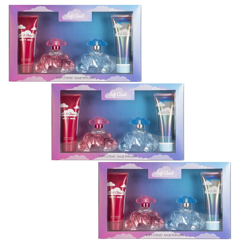 WOMEN'S 4PCS LARGE GIFT SET SOFT CLOUD