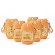 Miami Mami Fragrance Body Mist Bonbon (6-Pack) | 1.7oz Portable Travel Spray with Orange Silicone Holder Keychain and Charm