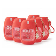 Miami Mami "Coqueta" Fragrance Body Mist (1.7 oz) with Red Silicone Pocket Holder & Charm – Travel Size Scented Spray