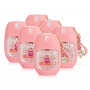 Miami Mami Mamacita Fragrance Body Mist (6-Pack) – 1.7oz Travel Size Perfume Spray with Pink Silicone Holder & Charm Keychain
