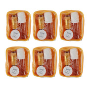 Solo En Ibiza Valencia Vibes Travel Bath & Body Gift Set - Vanilla, Pistachio & Caramel (3-Piece Set with Clear Toiletry Bag)