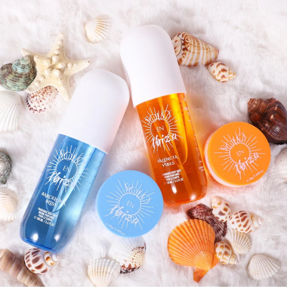 SOLO EN IBIZA - Body Mist & Cream Gift Set Valencia Vibes, Barcelona Bliss 4 Piece