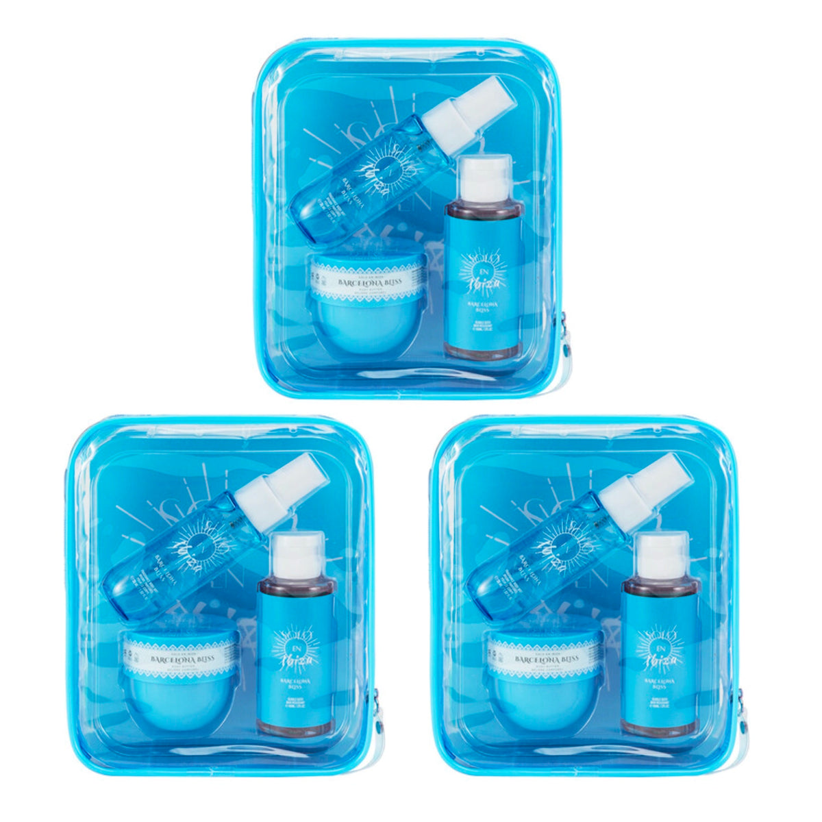 Solo En Ibiza Barcelona Bliss 3-Piece Travel Body Care Set – Body Butter (1.76 fl oz), Bubble Bath (2 fl oz) & Body Mist (1.02 fl oz)