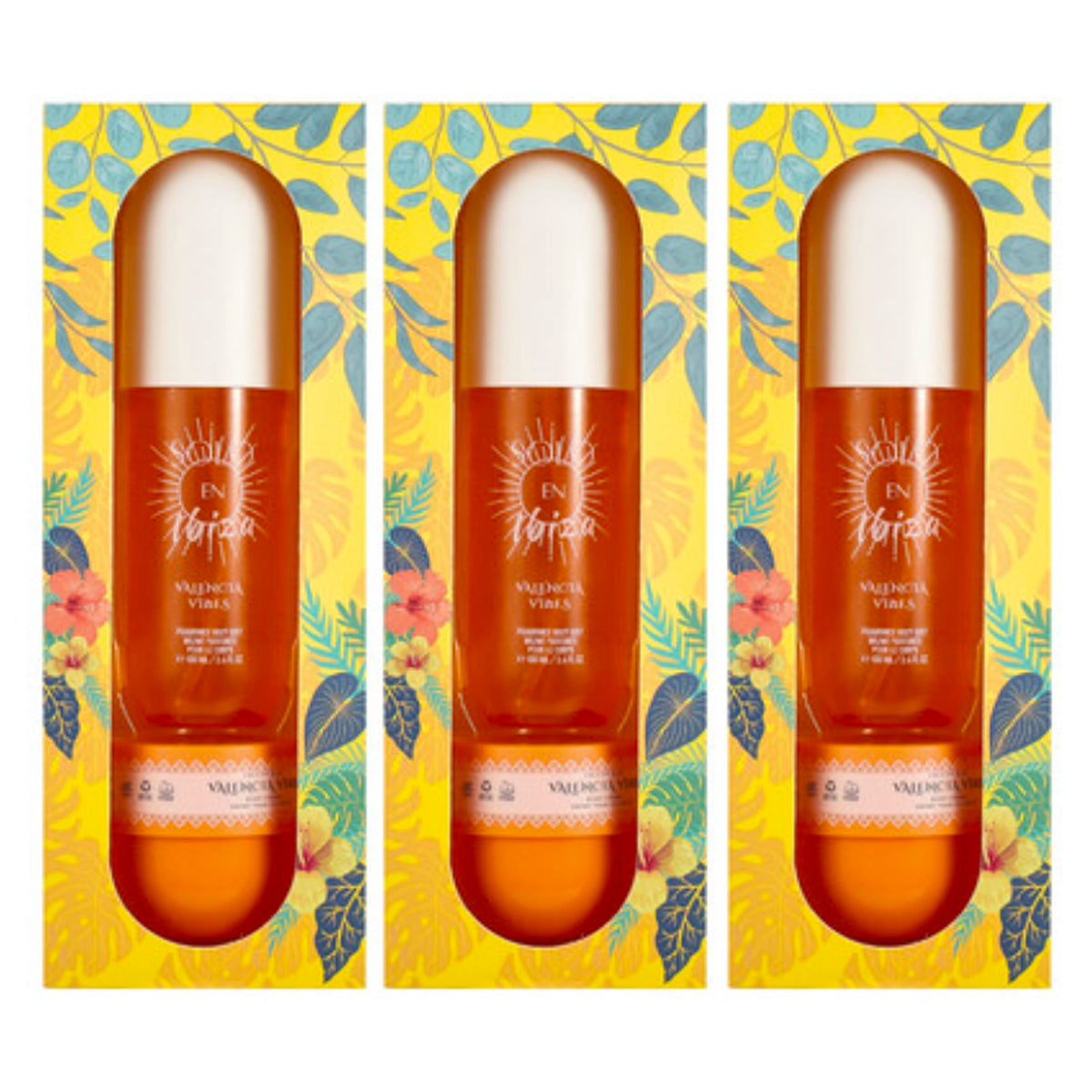 Solo En Ibiza Valencia Vibes Women's 2-Piece Tropical Gift Set – Fragrance Body Mist (3.4 fl oz / 100ml) & Body Cream (1.76 fl oz / 50g)