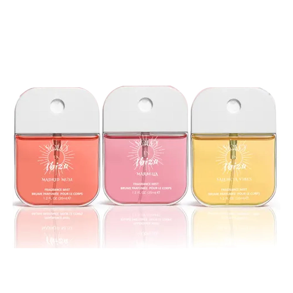Solo en Ibiza Fragrance Mist Trio – Travel Gift Set (3 x 35ml)