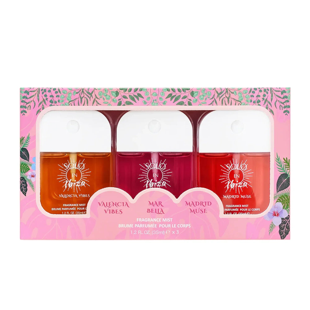 Solo en Ibiza Fragrance Mist Trio – Travel Gift Set (3 x 35ml)