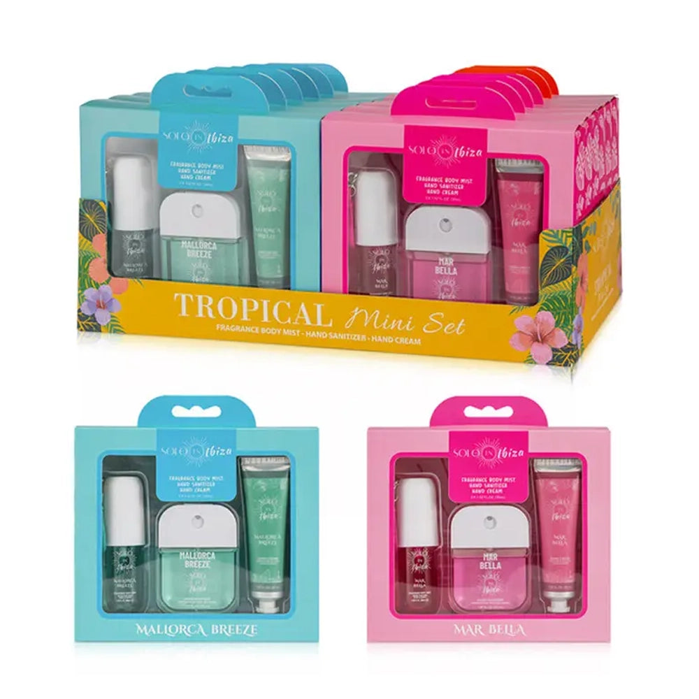 Solo En Ibiza Tropical Mini Beauty Gift Set (3-Piece) – Mallorca Breeze & Mar Bella