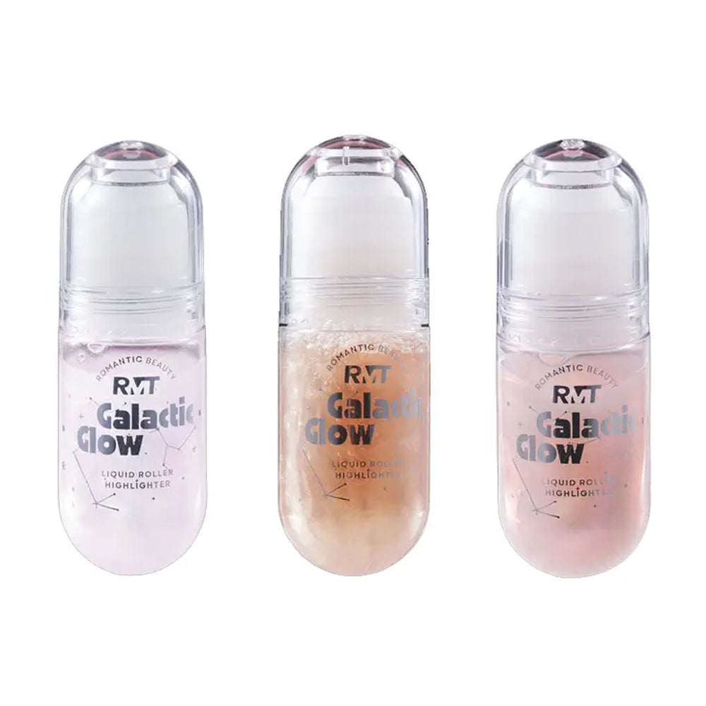 Romantic Beauty - Galactic Glow Roll-On Liquid Highlighter | Face & Body Shimmer (12pc Set)