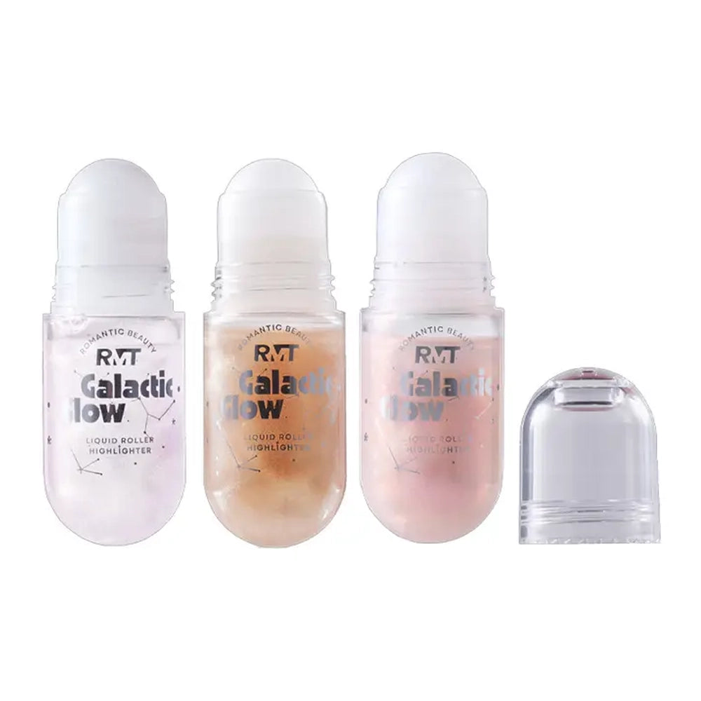 Romantic Beauty - Galactic Glow Roll-On Liquid Highlighter | Face & Body Shimmer (12pc Set)