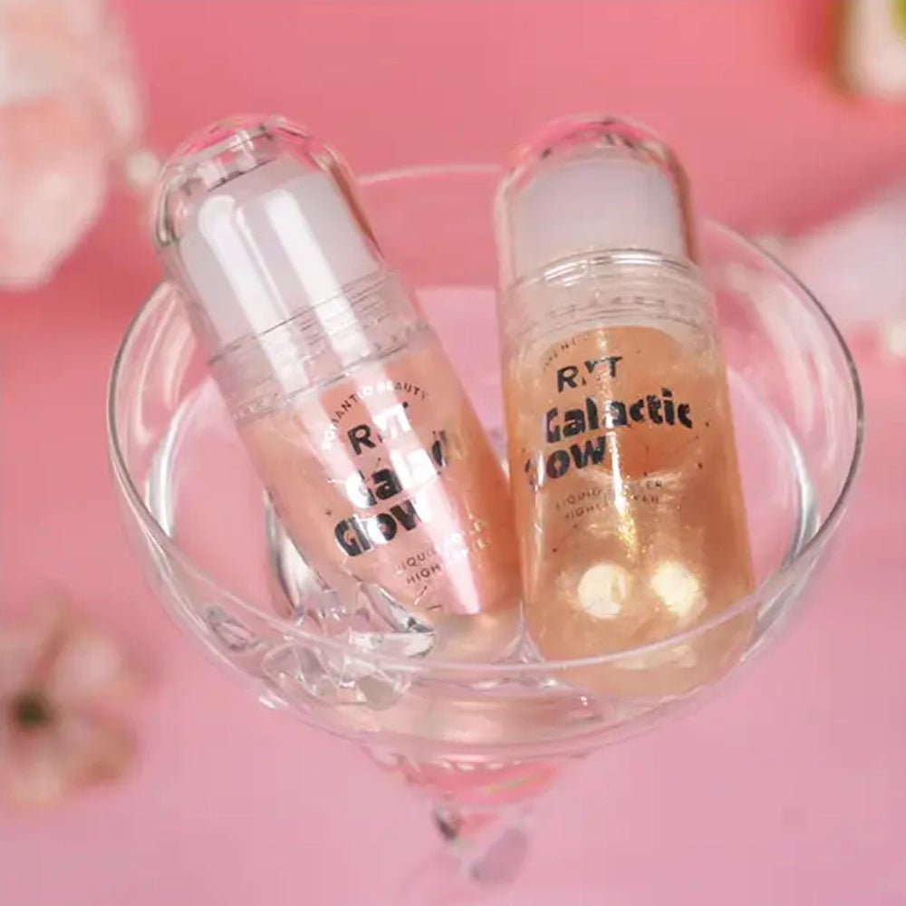Romantic Beauty - Galactic Glow Roll-On Liquid Highlighter | Face & Body Shimmer (12pc Set)