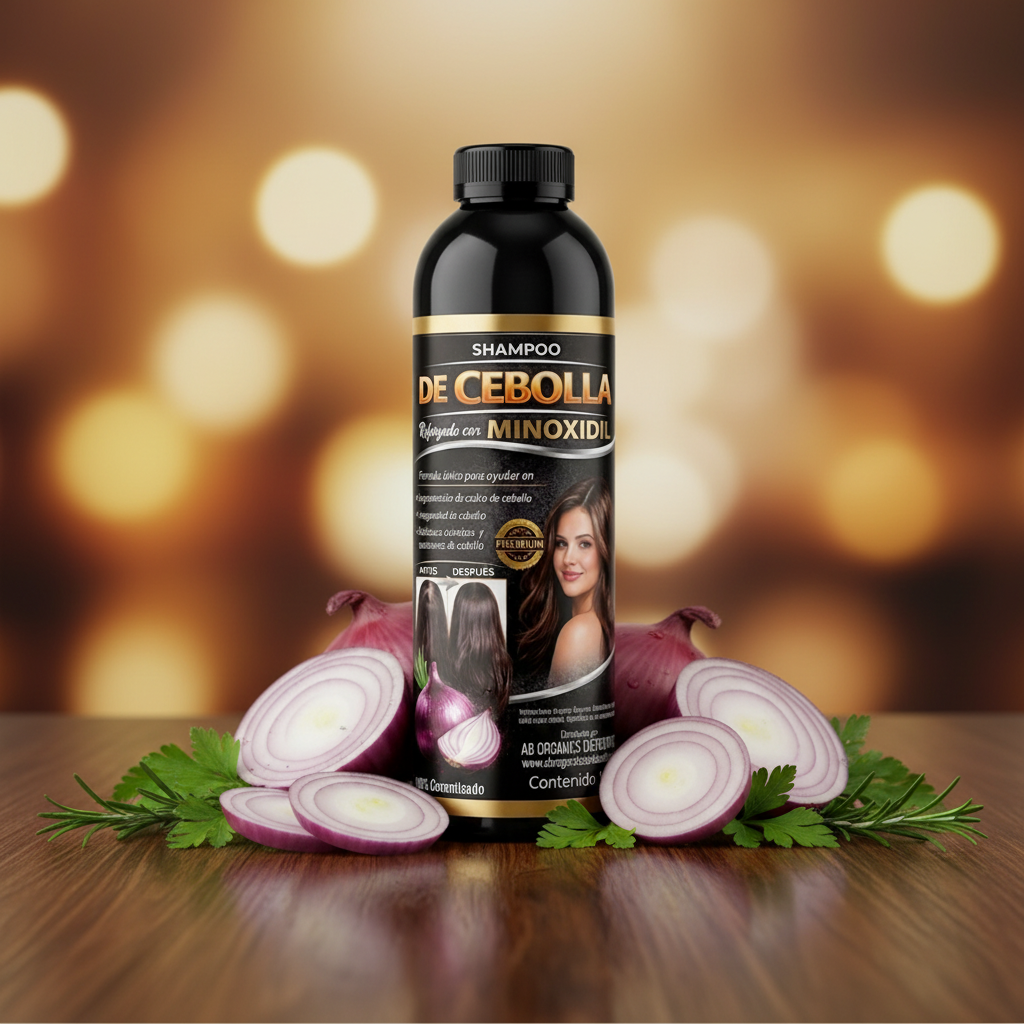 Onion Shampoo Reinforced with Minoxidil (6 Pack) – Premium Hair Growth & Anti-Hair Loss Formula