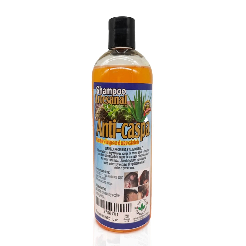 Shampoo Artesanal Anti-Caspa – Natural Dandruff & Scalp Relief (16 oz)
