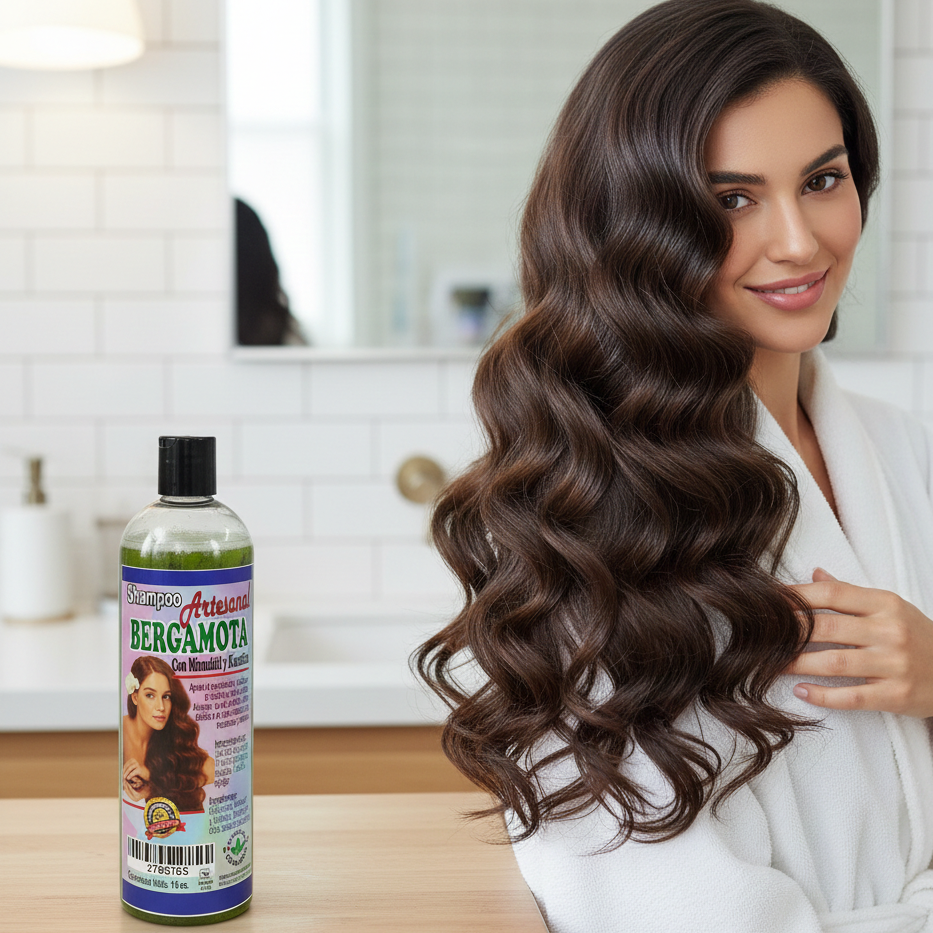 Artisanal Bergamot Shampoo with Minoxidil & Keratin (16 oz)