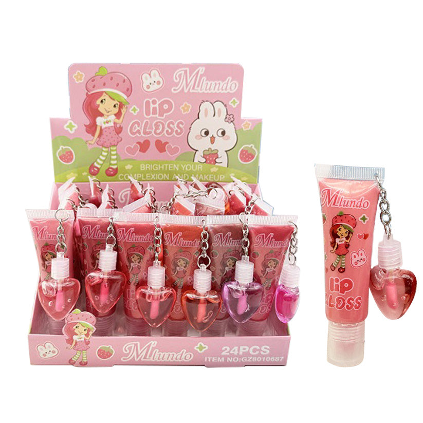 Strawberry Lip Gloss with keychain (GZ8010687)