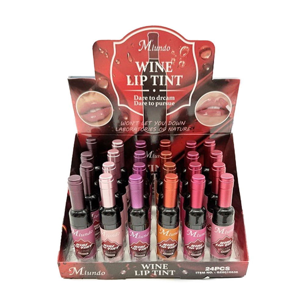 Mundo Wine Lip Tint 24-Piece Display Set