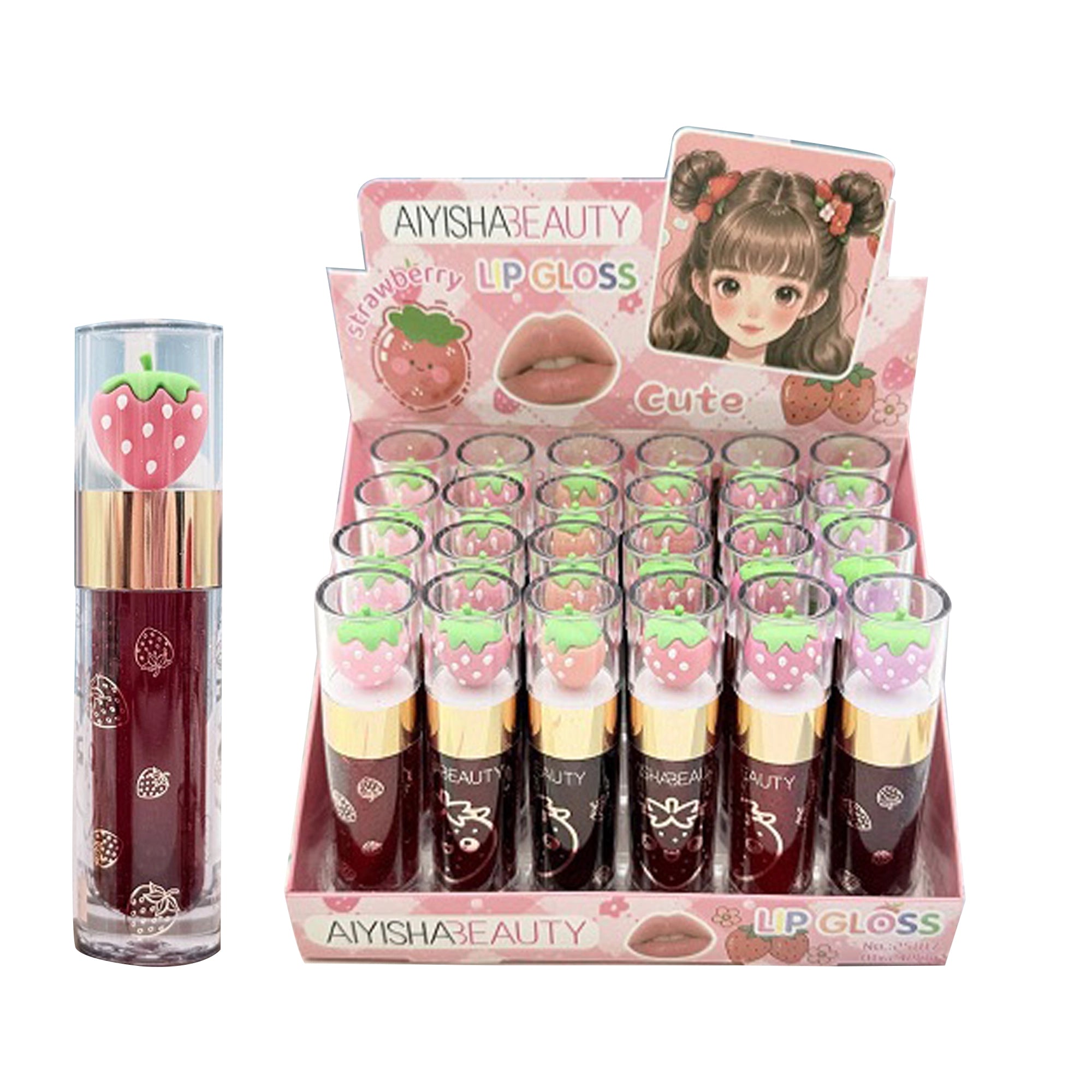 Cute Strawberry Lip Gloss (25017)